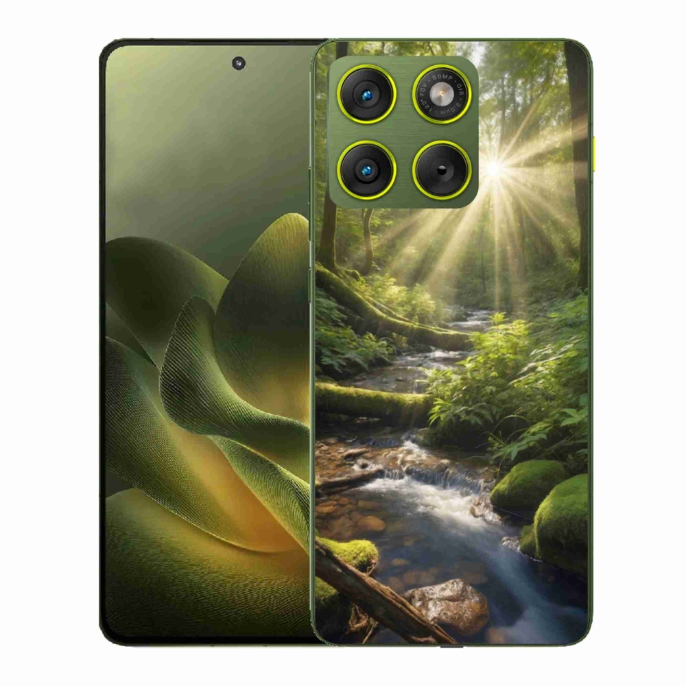 Gelový kryt mmCase na Motorola Edge 70 - hlubina lesa