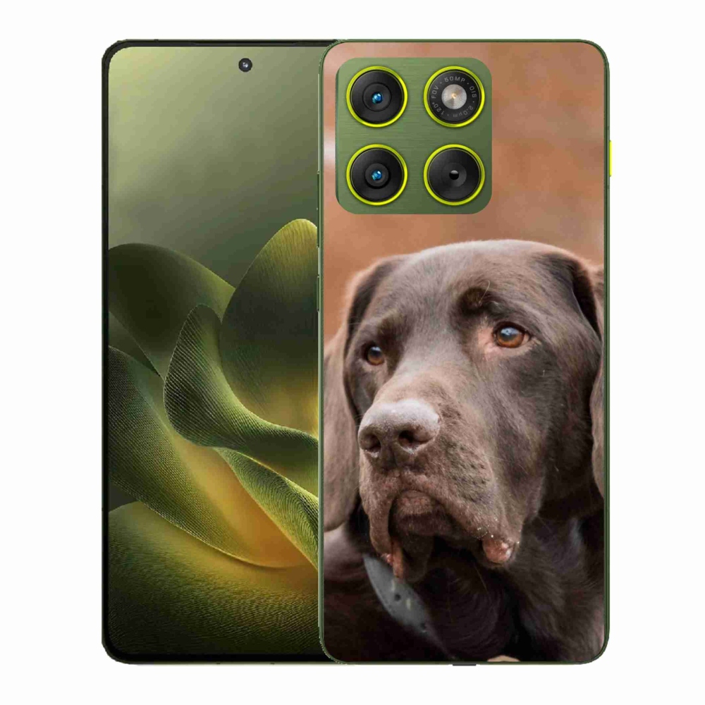 Gelový kryt mmCase na Motorola Edge 70 - hnědý labrador