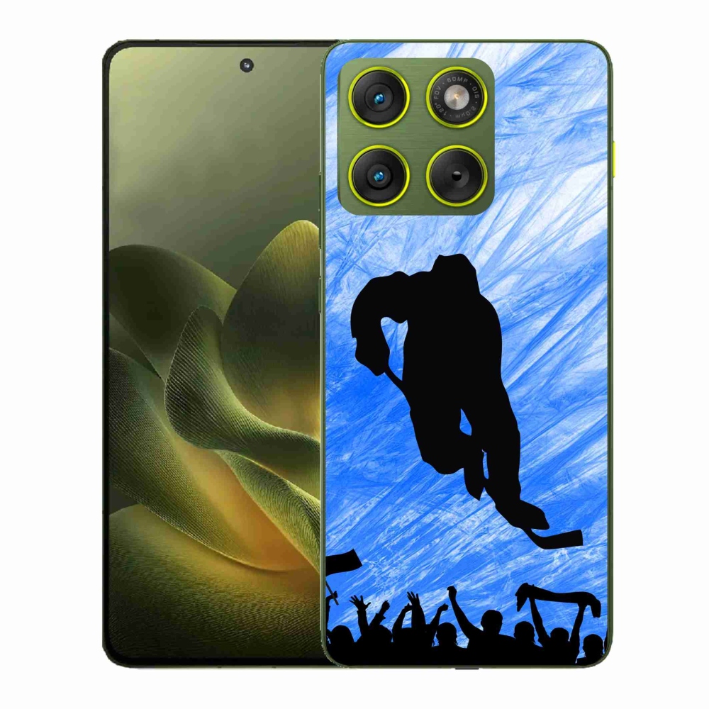 Gelový kryt mmCase na Motorola Edge 70 - hokejový hráč
