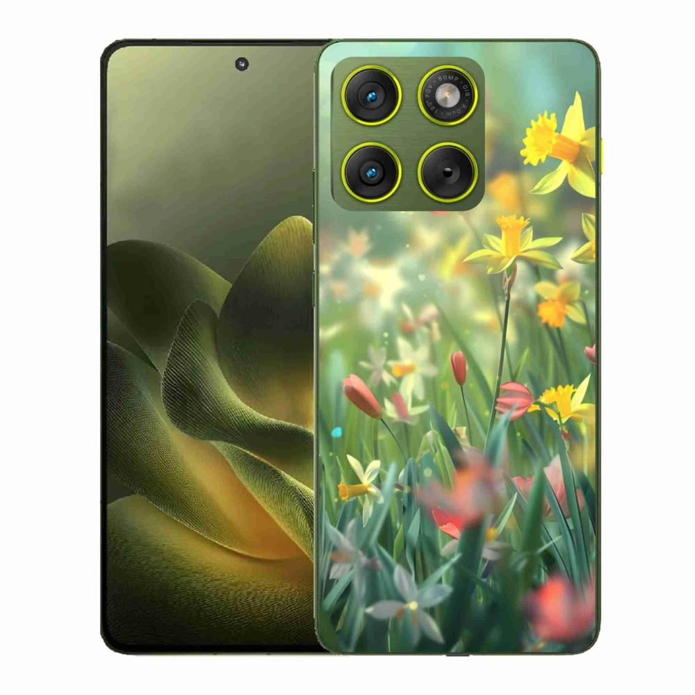 Gelový kryt mmCase na Motorola Edge 70 - jarní květy