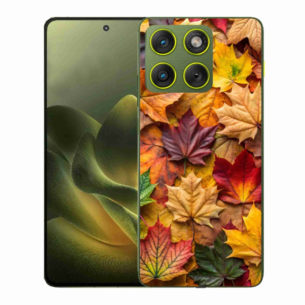 Gelový kryt mmCase na Motorola Edge 70 - javorové listy 2