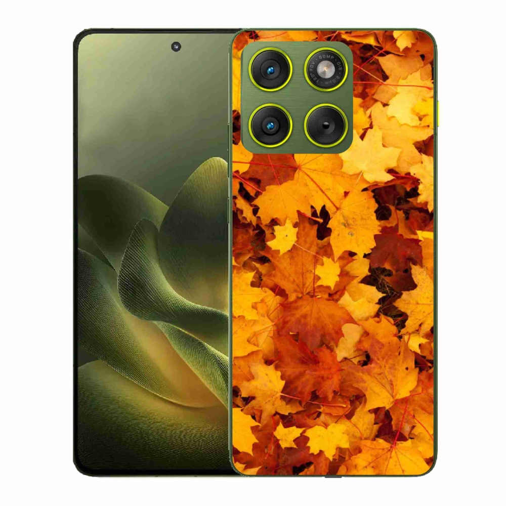 Gelový kryt mmCase na Motorola Edge 70 - javorové listy