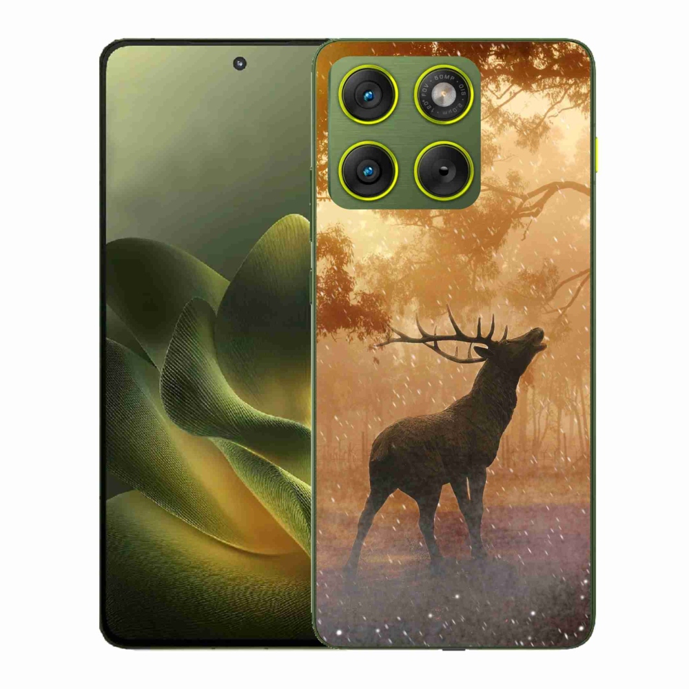 Gelový kryt mmCase na Motorola Edge 70 - jelen v říji