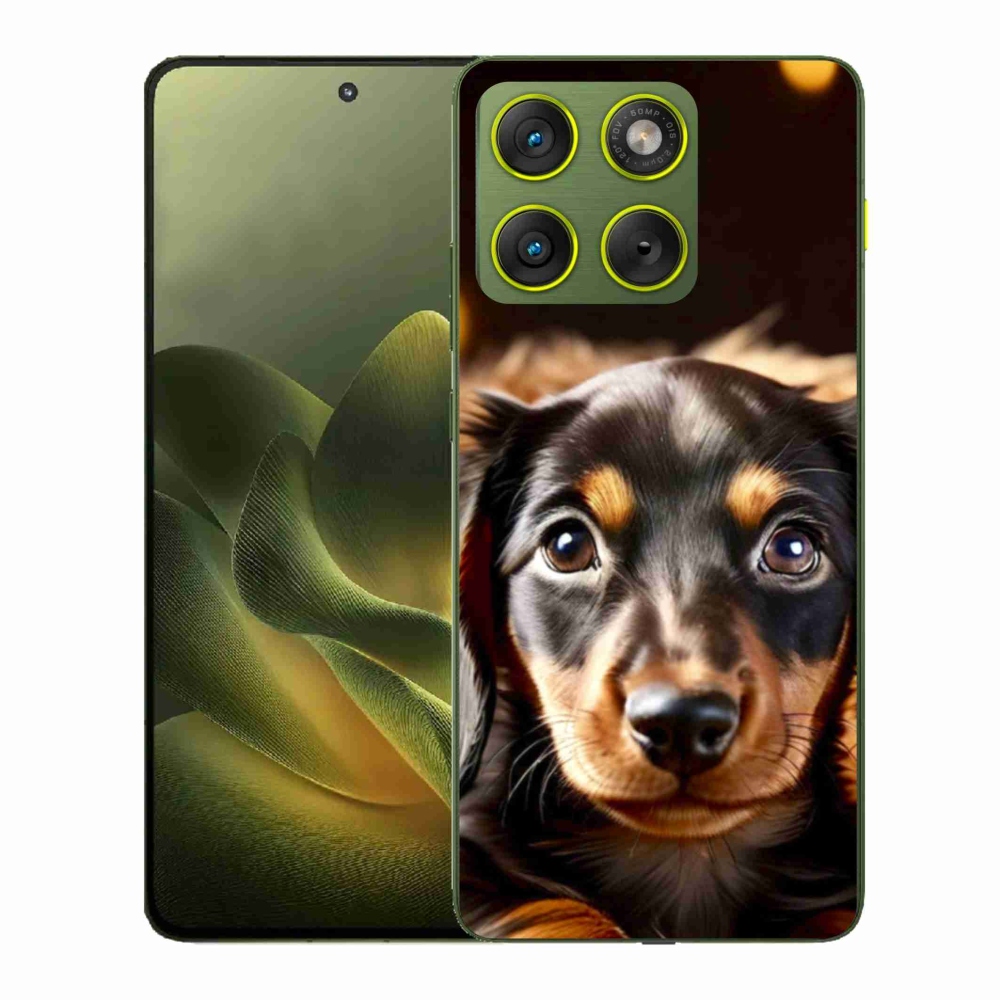 Gelový kryt mmCase na Motorola Edge 70 - jezevčík