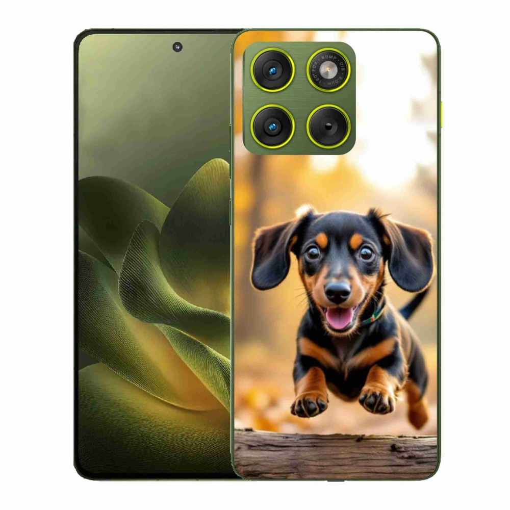 Gelový kryt mmCase na Motorola Edge 70 - jezevčík 2
