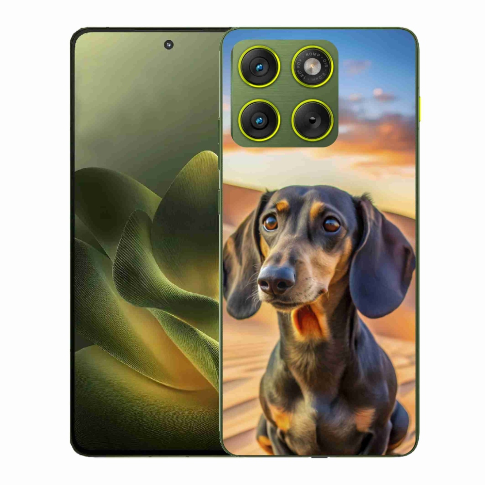 Gelový kryt mmCase na Motorola Edge 70 - jezevčík 3 