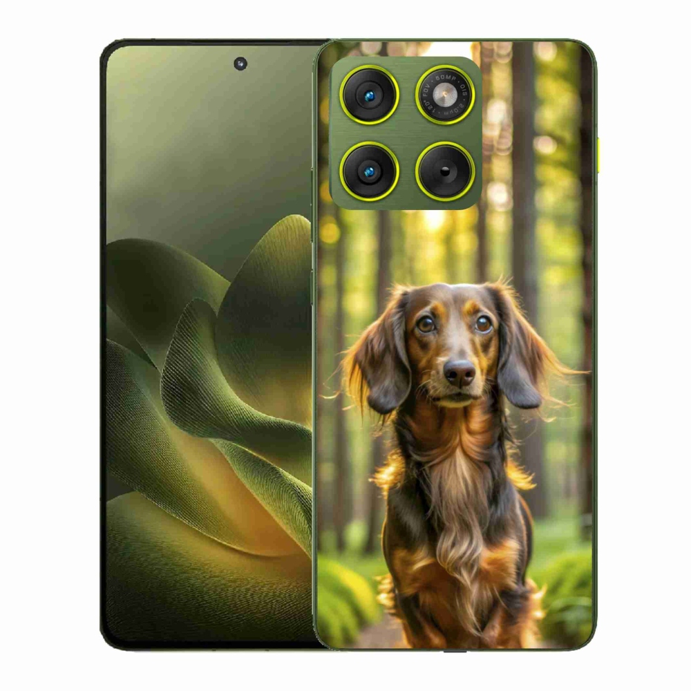 Gelový kryt mmCase na Motorola Edge 70 - jezevčík 4