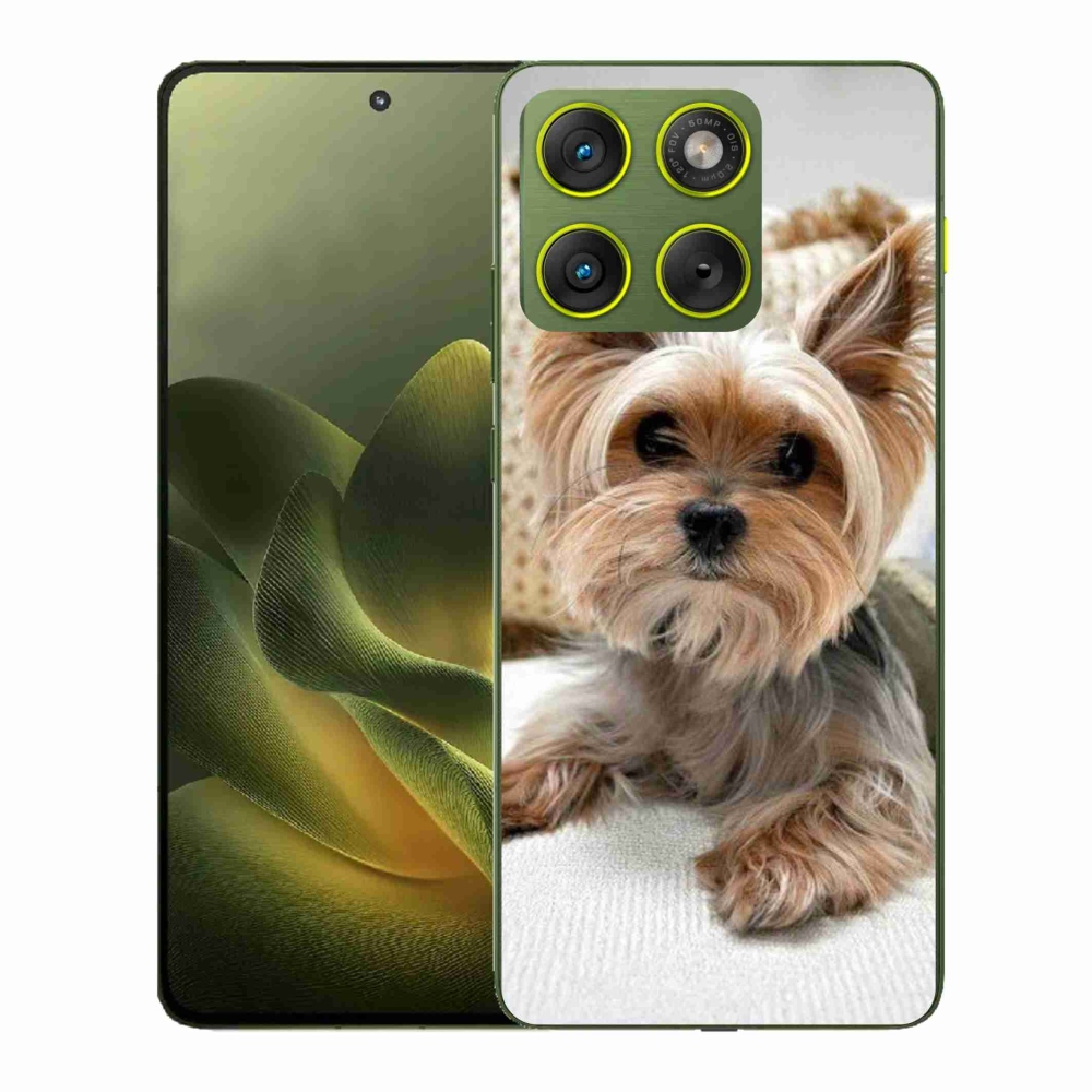 Gelový kryt mmCase na Motorola Edge 70 - jorkšír 5