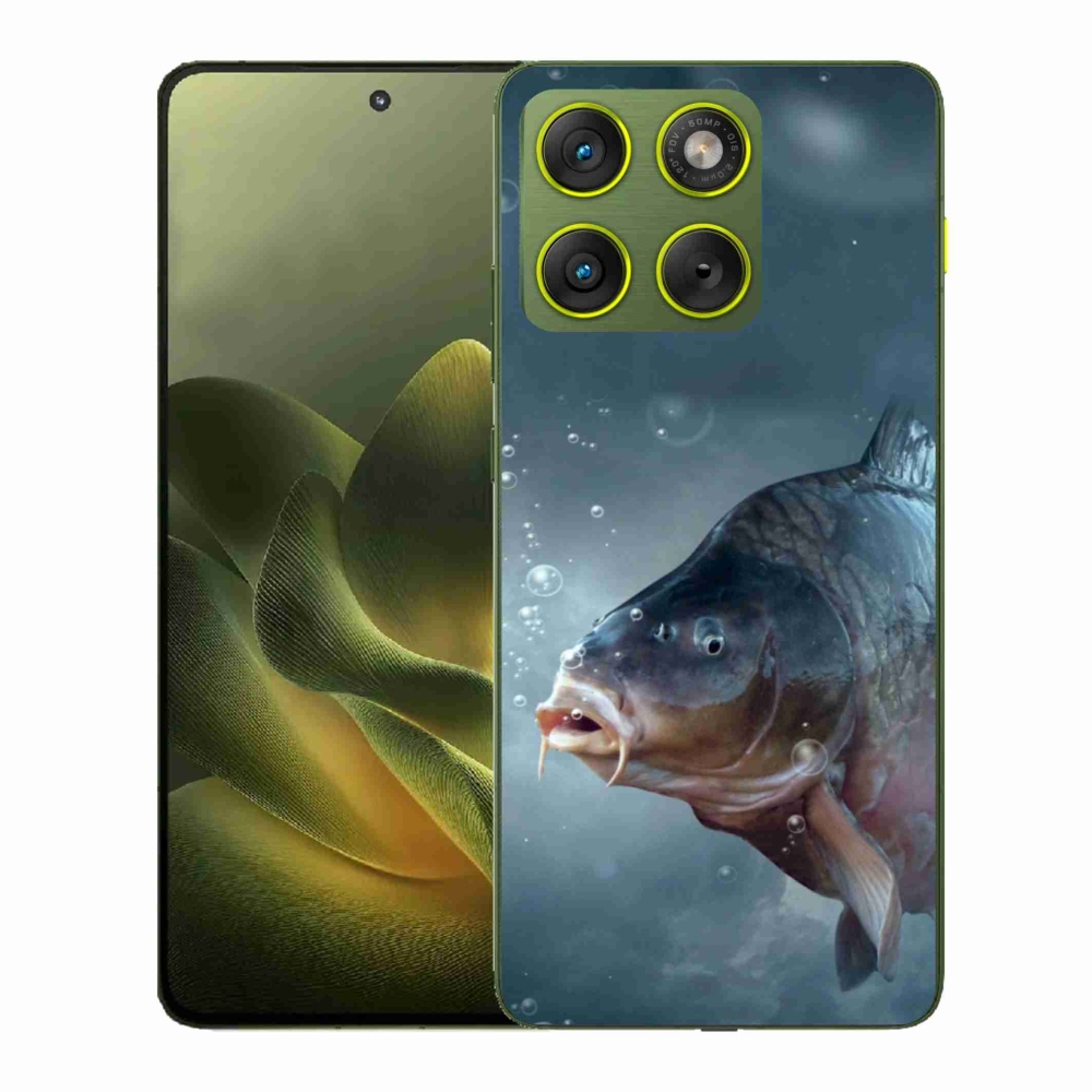 Gelový kryt mmCase na Motorola Edge 70 - kapr a bublinky