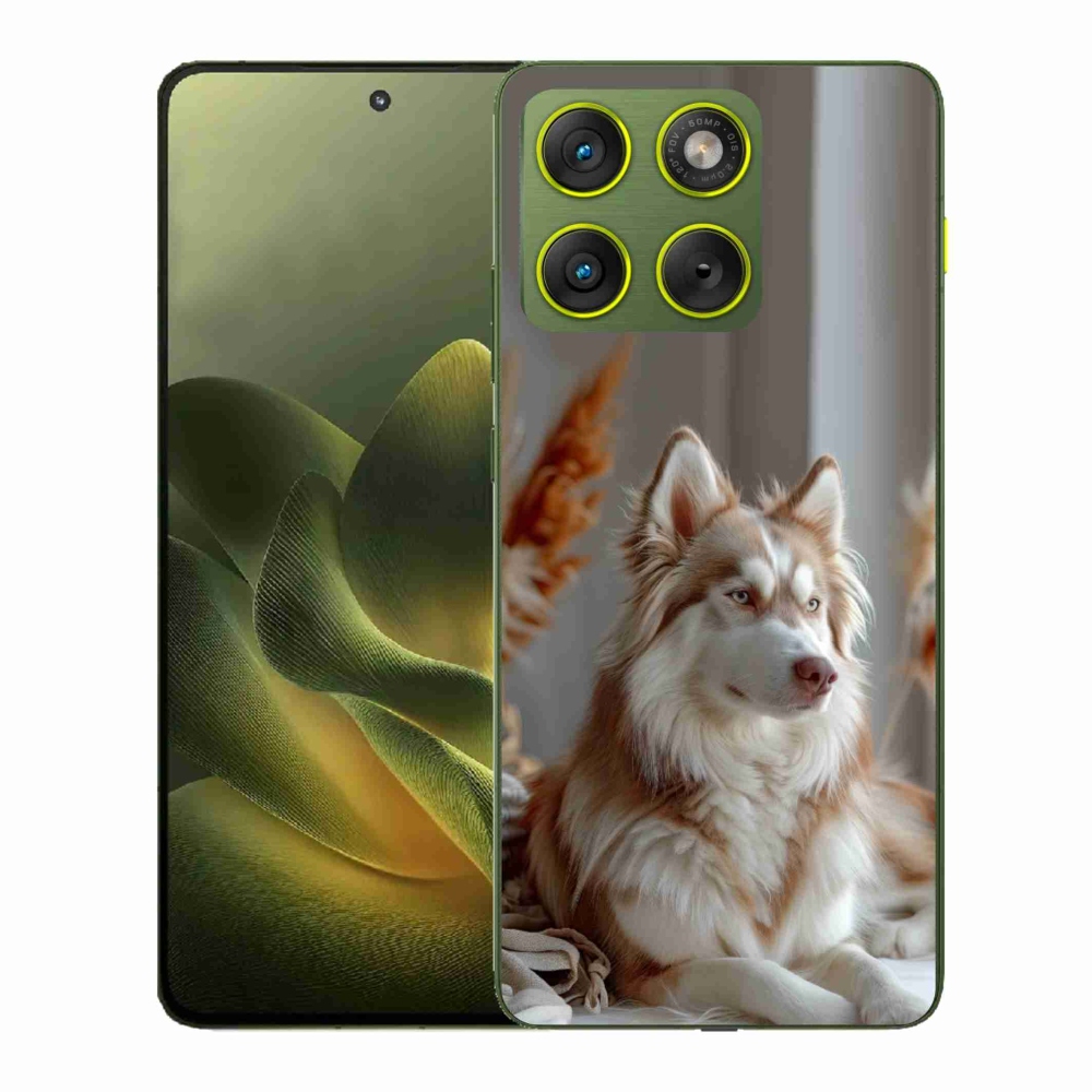 Gelový kryt mmCase na Motorola Edge 70 - klidný sibiřský husky