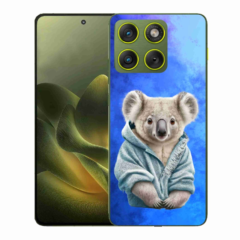 Gelový kryt mmCase na Motorola Edge 70 - koala ve svetru