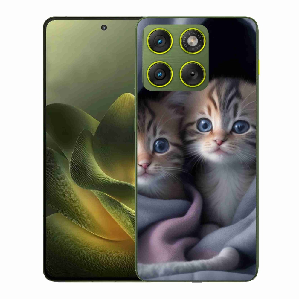 Gelový kryt mmCase na Motorola Edge 70 - kočičí duo 2