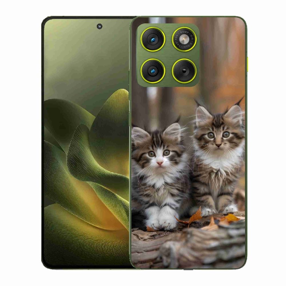 Gelový kryt mmCase na Motorola Edge 70 - kočičí duo 3