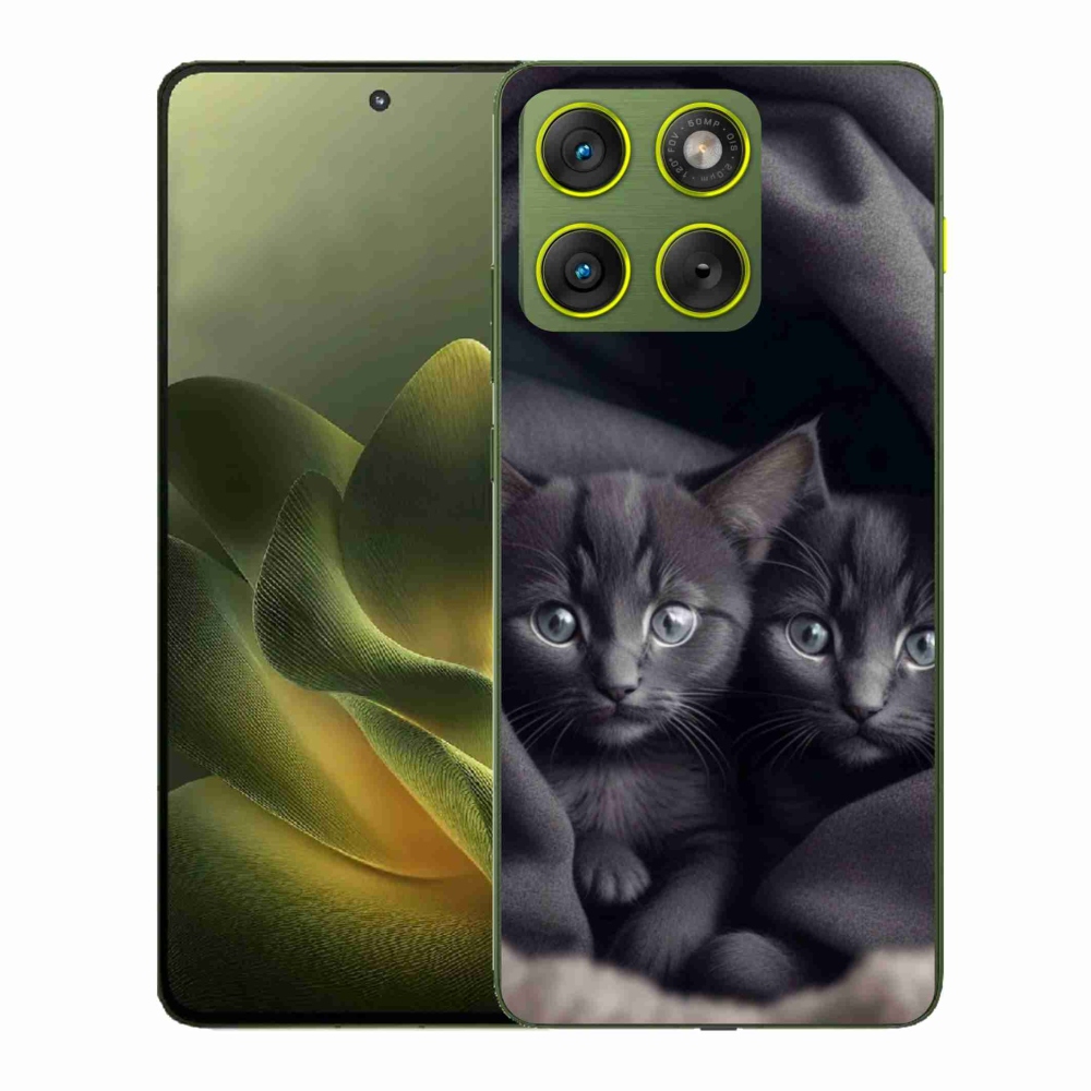 Gelový kryt mmCase na Motorola Edge 70 - kočičí duo