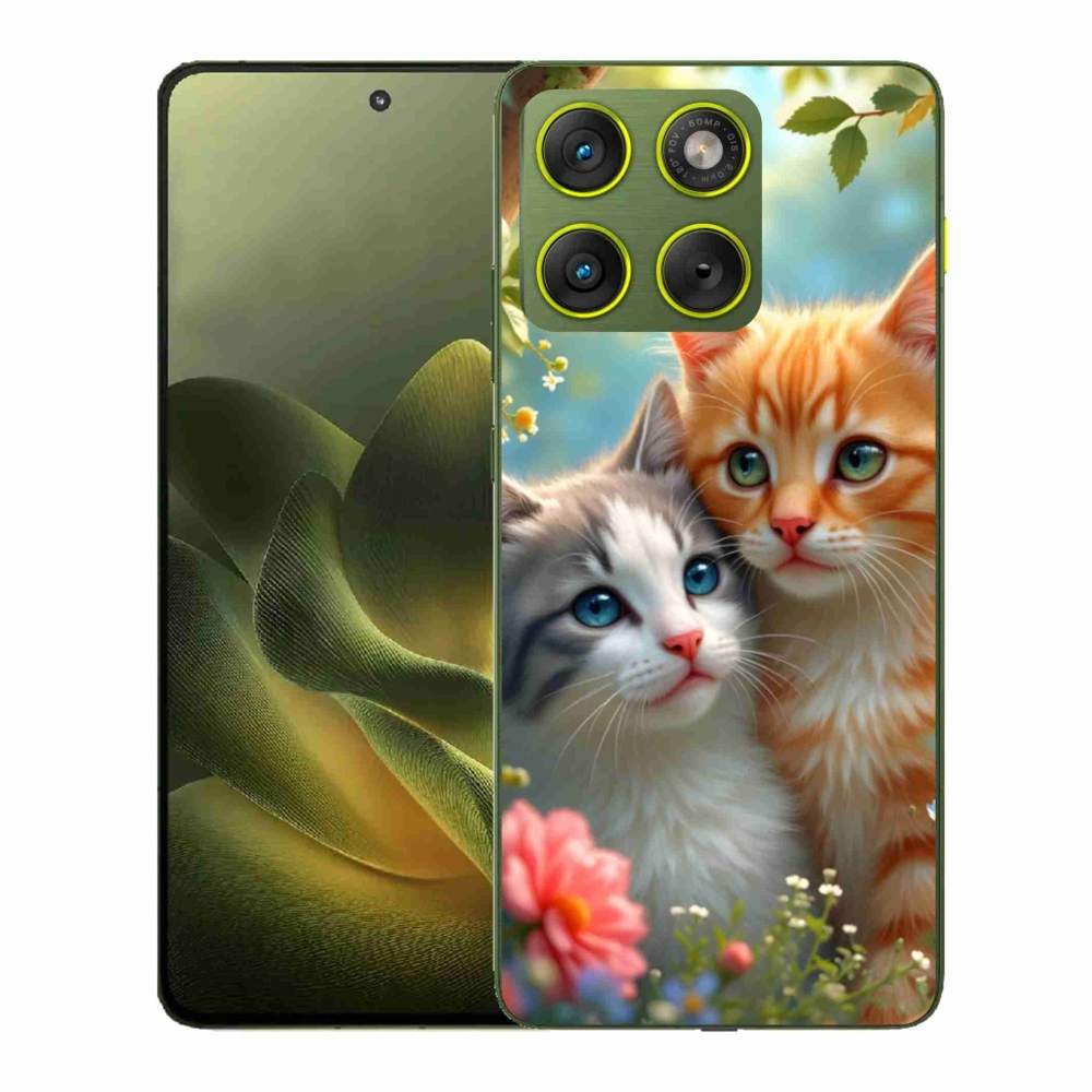 Gelový kryt mmCase na Motorola Edge 70 - kočičí láska 2