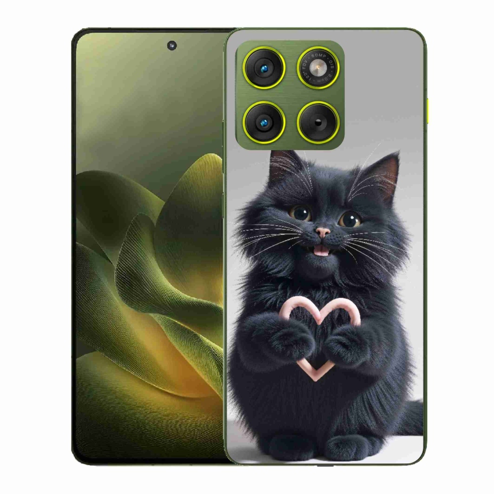 Gelový kryt mmCase na Motorola Edge 70 - kočičí láska 3