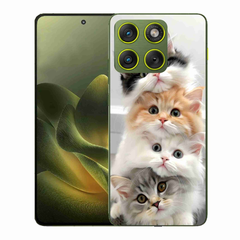 Gelový kryt mmCase na Motorola Edge 70 - kočičí parta