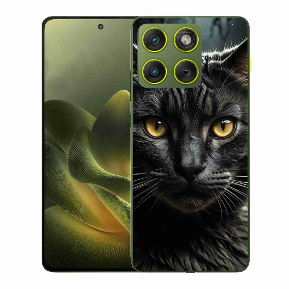 Gelový kryt mmCase na Motorola Edge 70 - kočičí pohled 3
