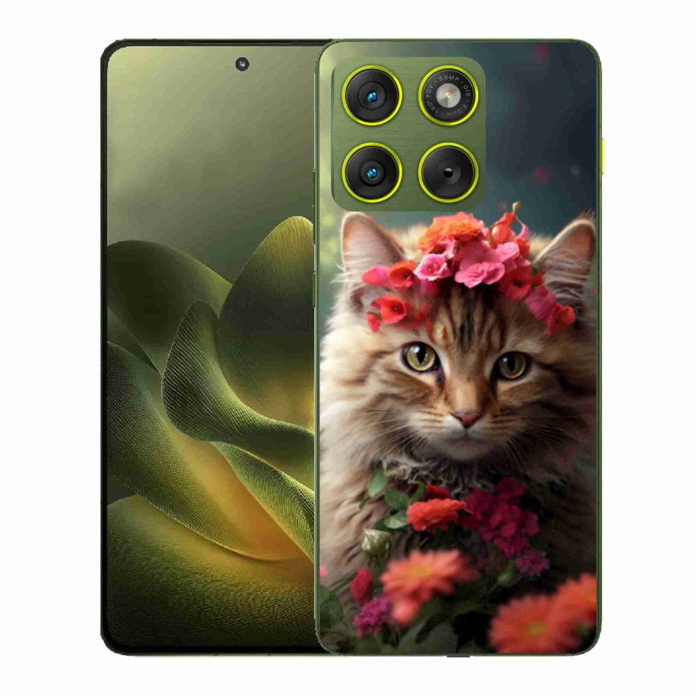 Gelový kryt mmCase na Motorola Edge 70 - kočíčí princezna
