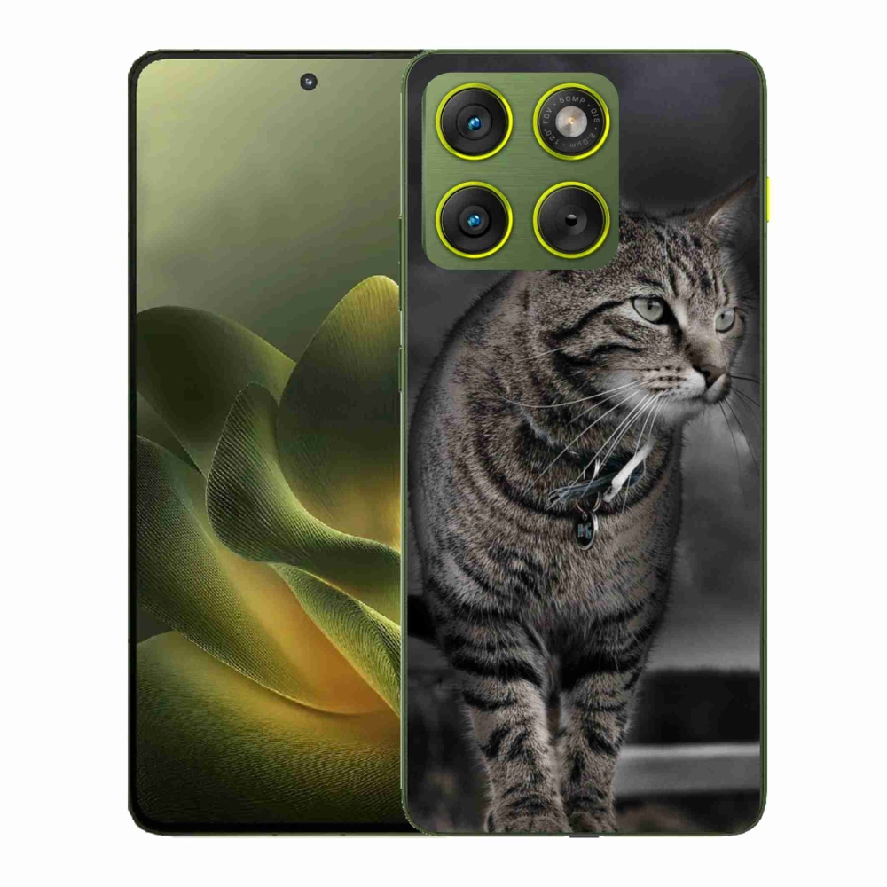 Gelový kryt mmCase na Motorola Edge 70 - kočka