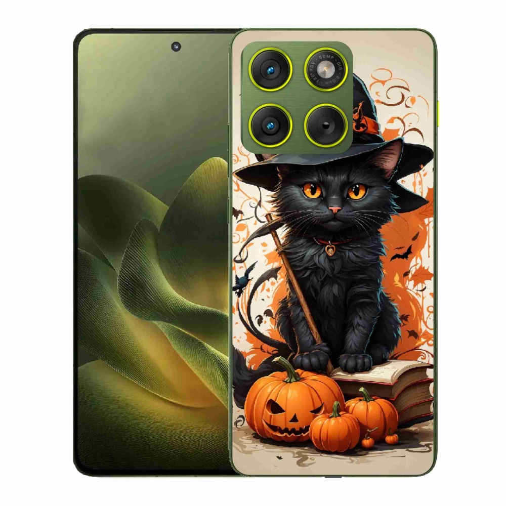 Gelový kryt mmCase na Motorola Edge 70 - kocour čaroděj