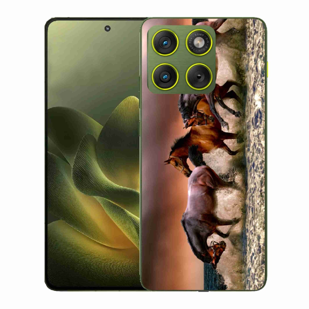 Gelový kryt mmCase na Motorola Edge 70 - koně 1