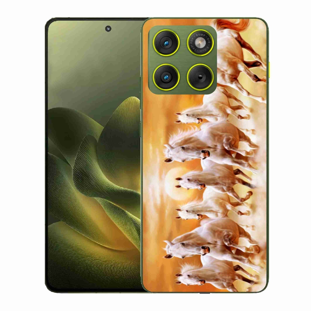 Gelový kryt mmCase na Motorola Edge 70 - koně 2