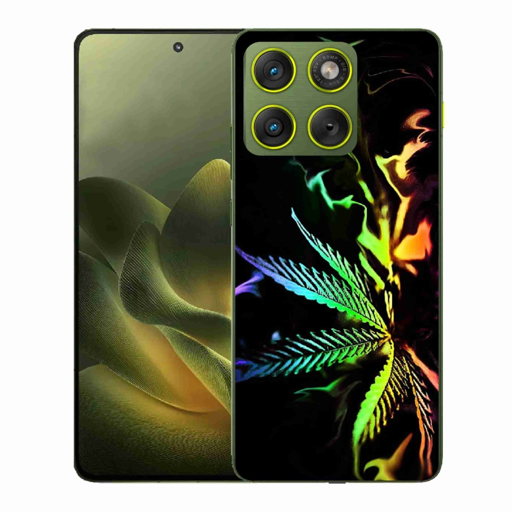 Gelový kryt mmCase na Motorola Edge 70 - konopí 2