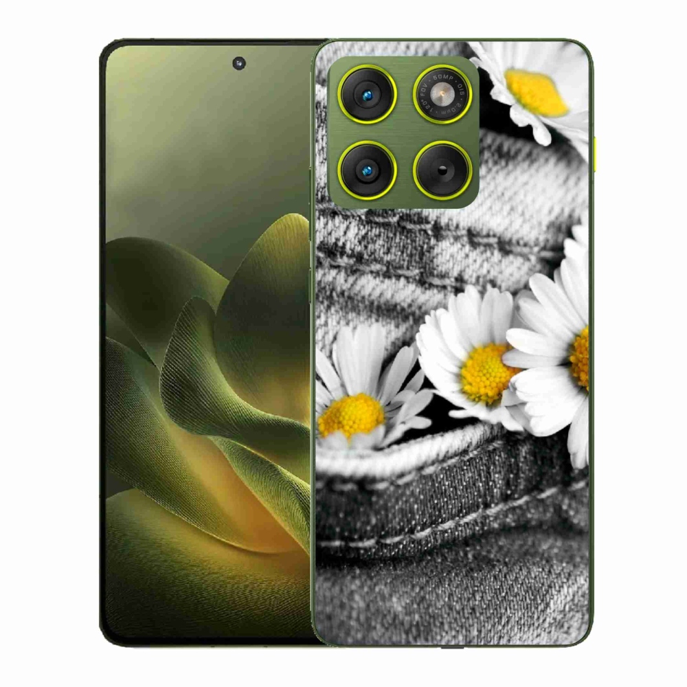 Gelový kryt mmCase na Motorola Edge 70 - kopretiny