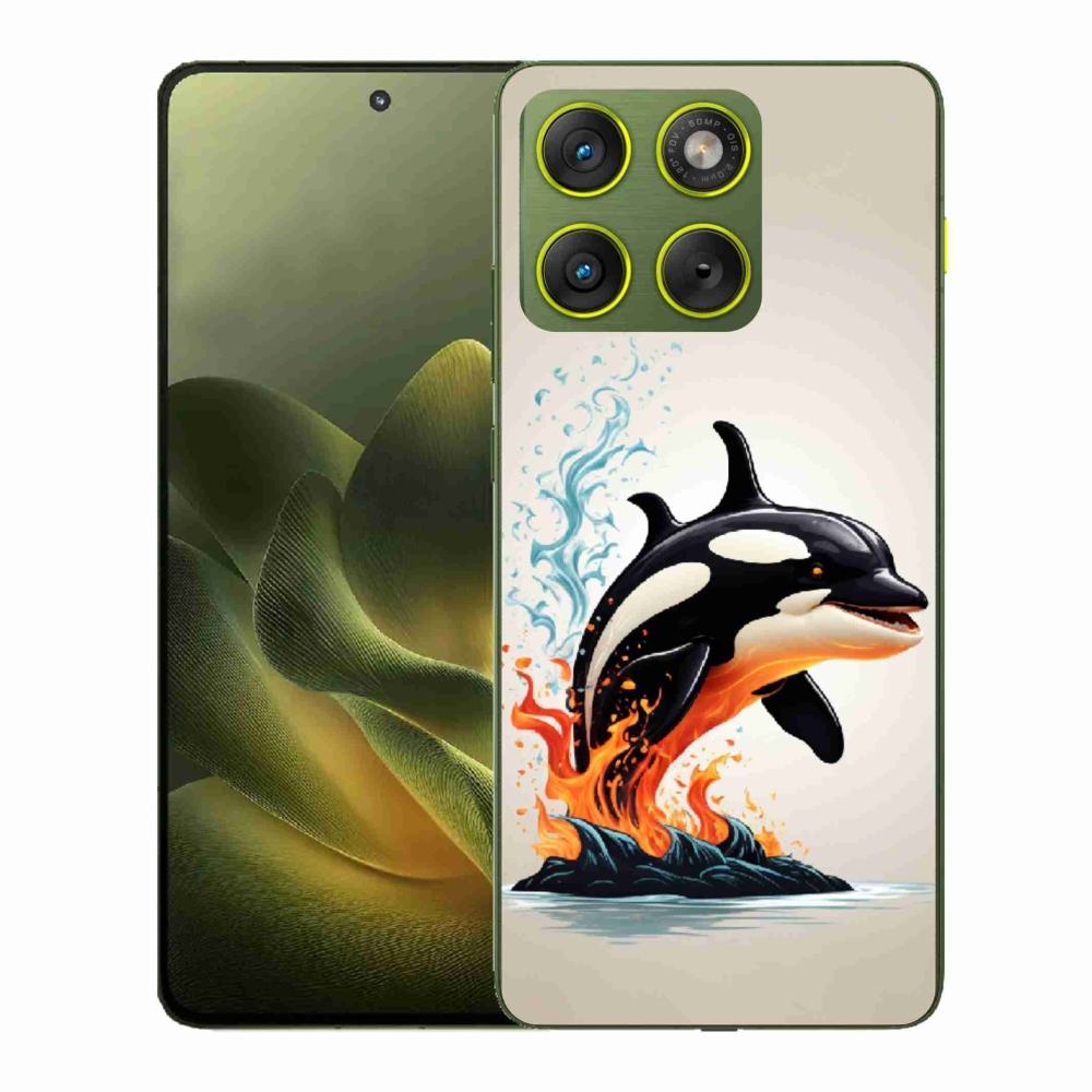 Gelový kryt mmCase na Motorola Edge 70 - kosatka