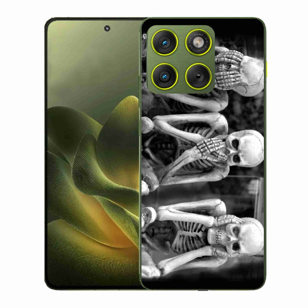 Gelový kryt mmCase na Motorola Edge 70 - kostlivci