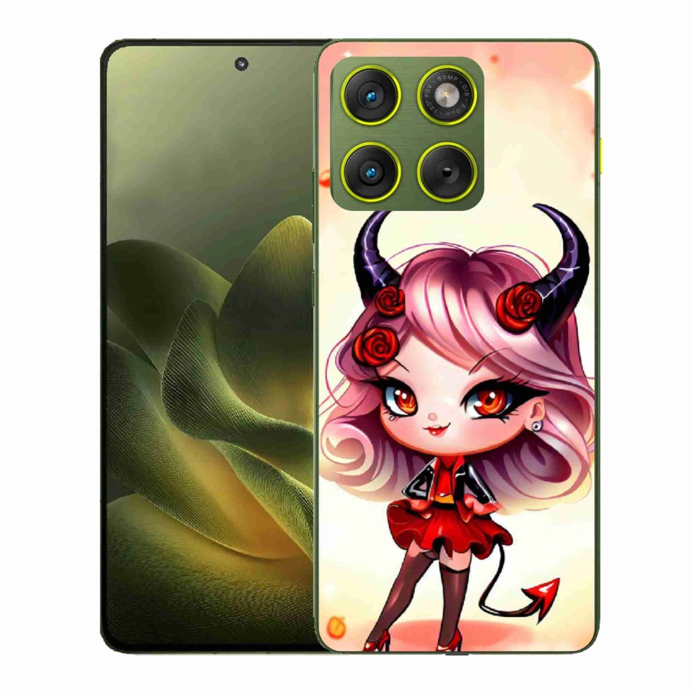 Gelový kryt mmCase na Motorola Edge 70 - kreslená čertice