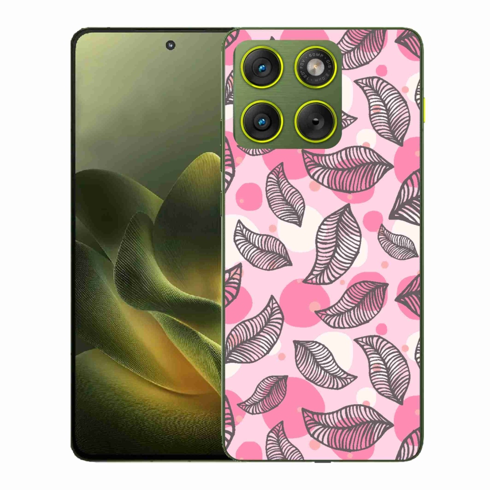 Gelový kryt mmCase na Motorola Edge 70 - kreslené padající listy