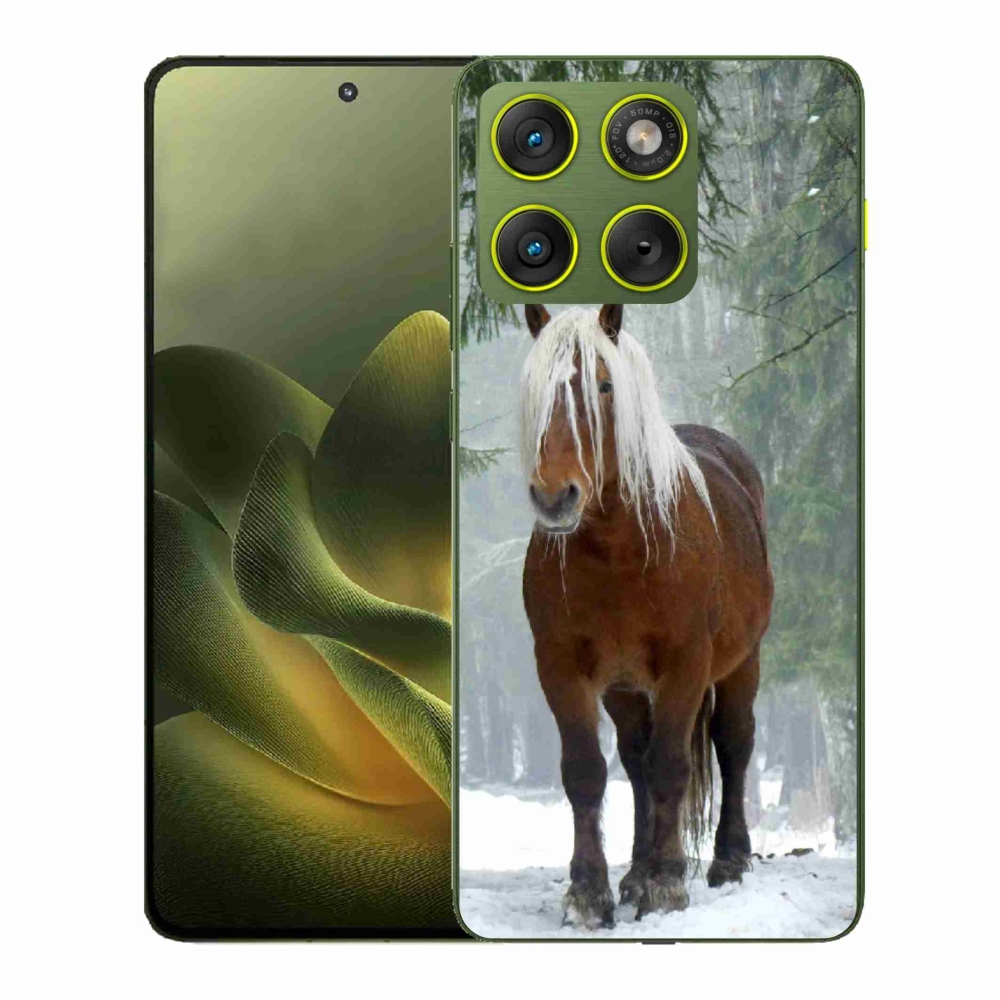 Gelový kryt mmCase na Motorola Edge 70 - kůň v lese
