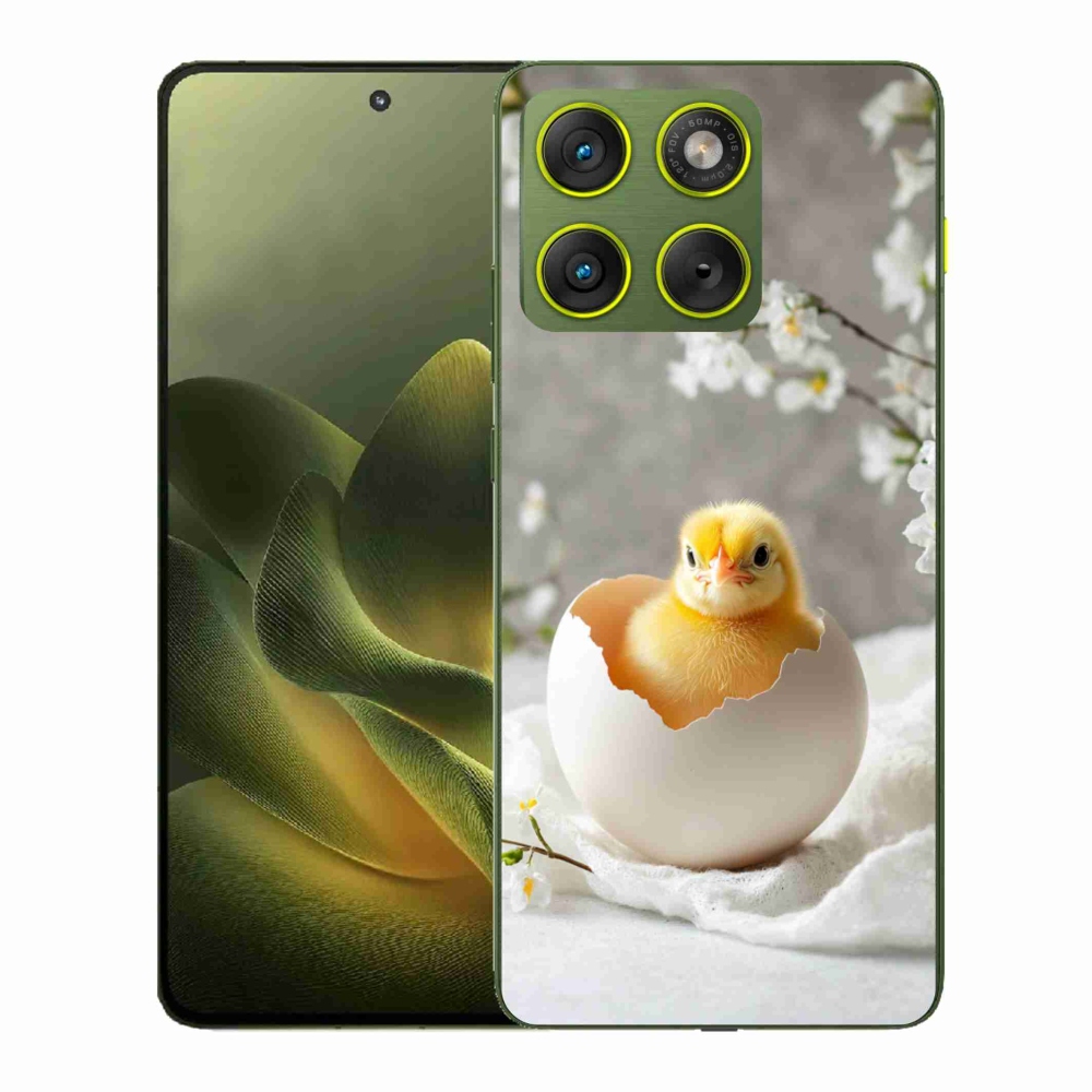 Gelový kryt mmCase na Motorola Edge 70 - kuřátko