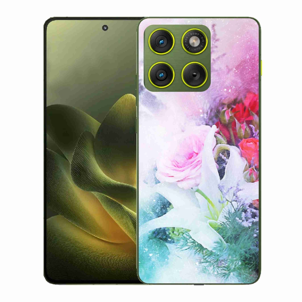 Gelový kryt mmCase na Motorola Edge 70 - květiny 4