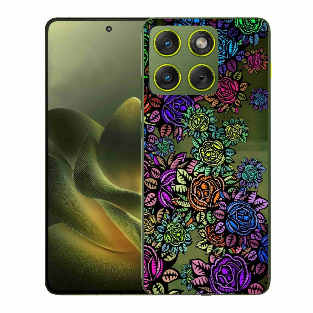 Gelový kryt mmCase na Motorola Edge 70 - květiny 6