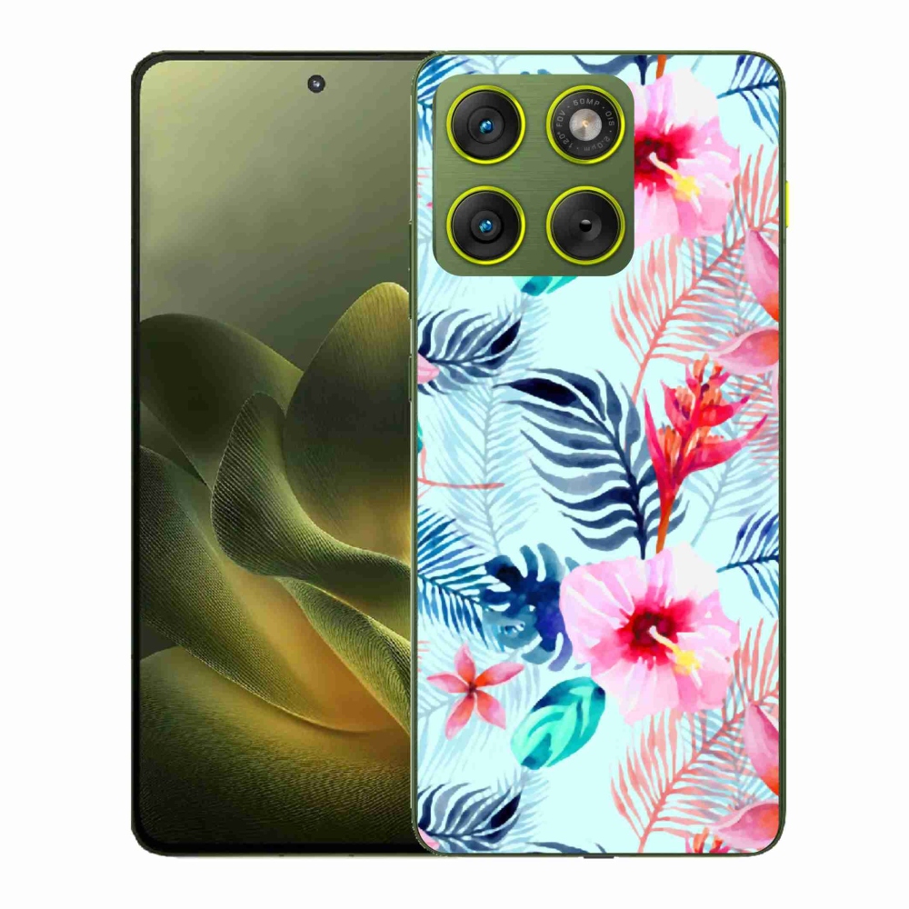 Gelový kryt mmCase na Motorola Edge 70 - květiny