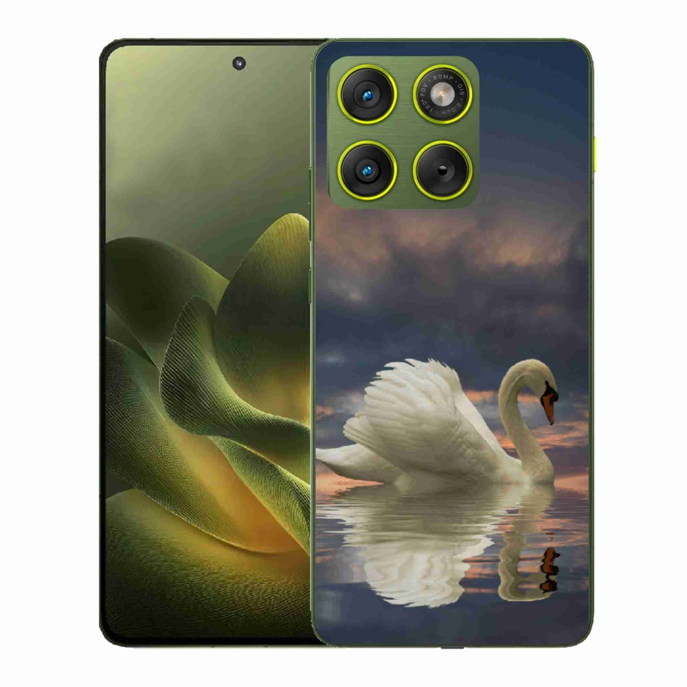 Gelový kryt mmCase na Motorola Edge 70 - labuť