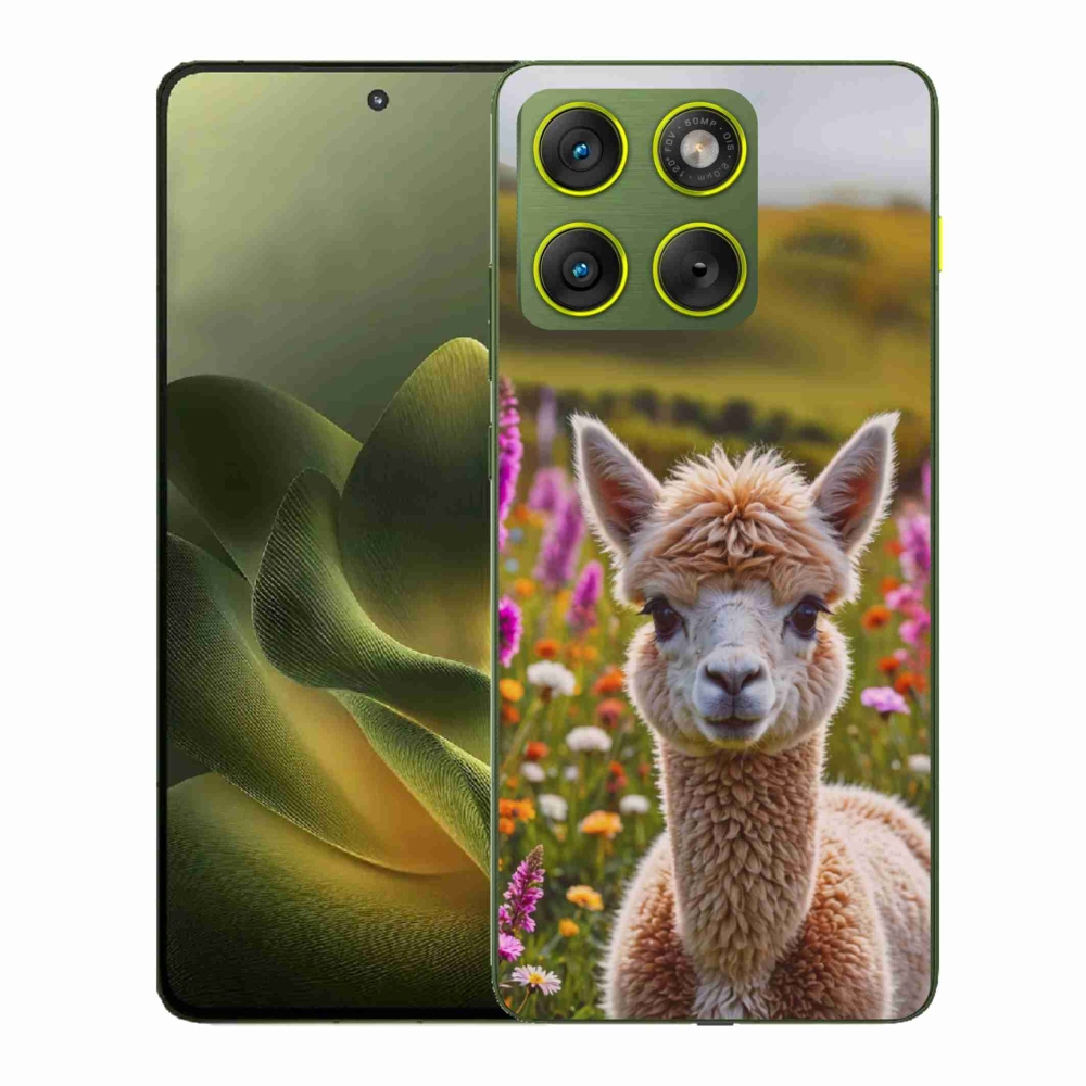 Gelový kryt mmCase na Motorola Edge 70 - lama na louce
