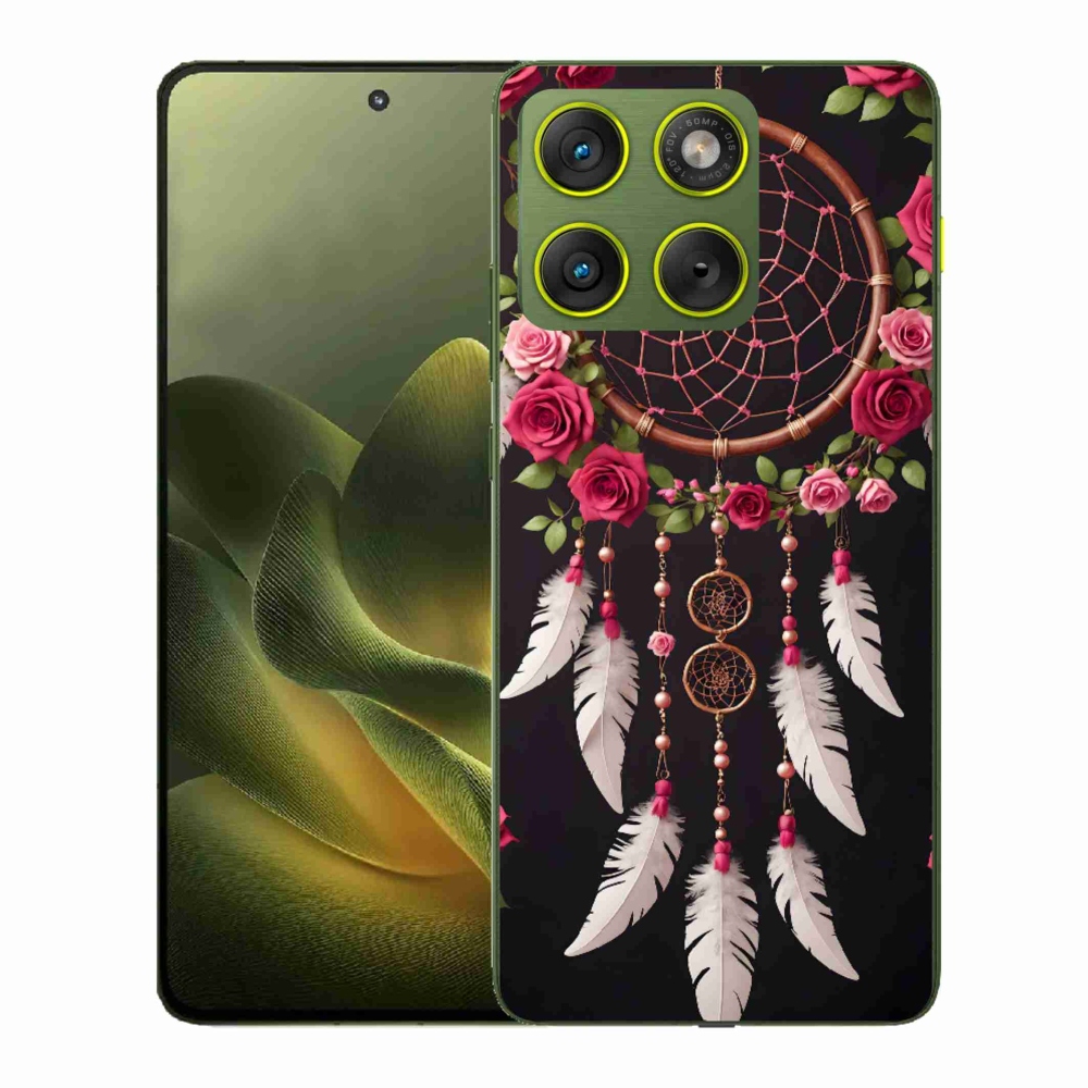 Gelový kryt mmCase na Motorola Edge 70 - lapač snů s růžemi