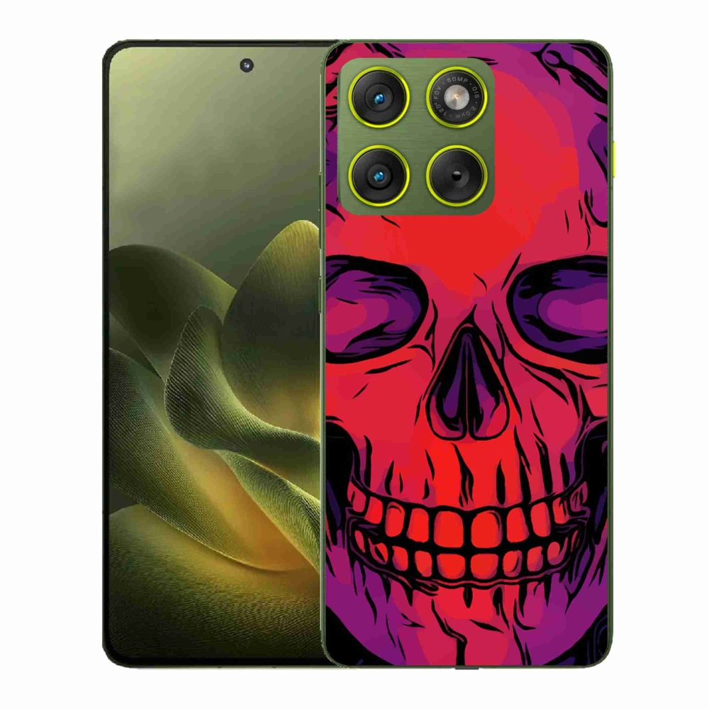 Gelový kryt mmCase na Motorola Edge 70 - lebka
