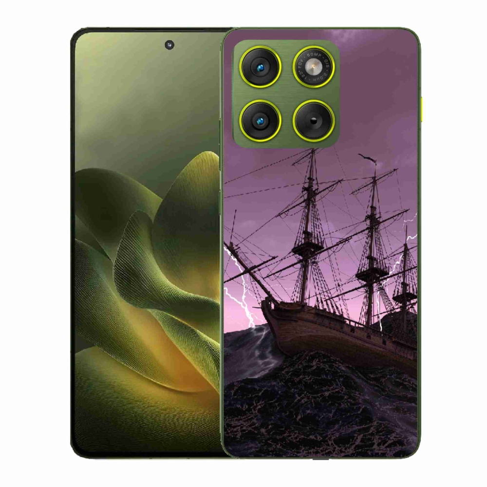 Gelový kryt mmCase na Motorola Edge 70 - loď v bouři