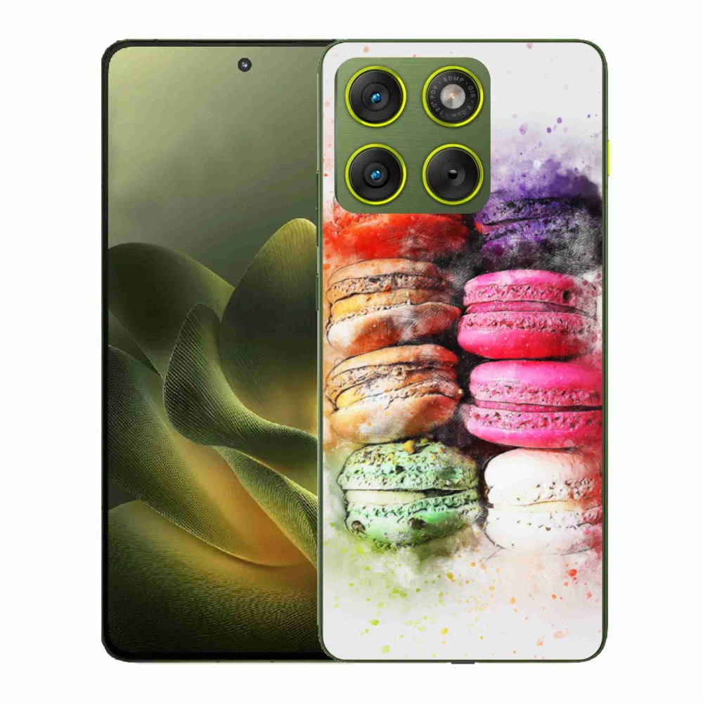 Gelový kryt mmCase na Motorola Edge 70 - makrónky