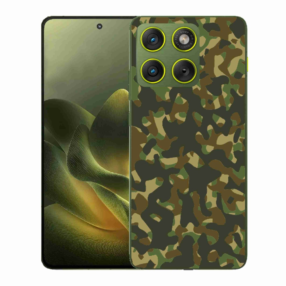 Gelový kryt mmCase na Motorola Edge 70 - maskáčový vzor 1