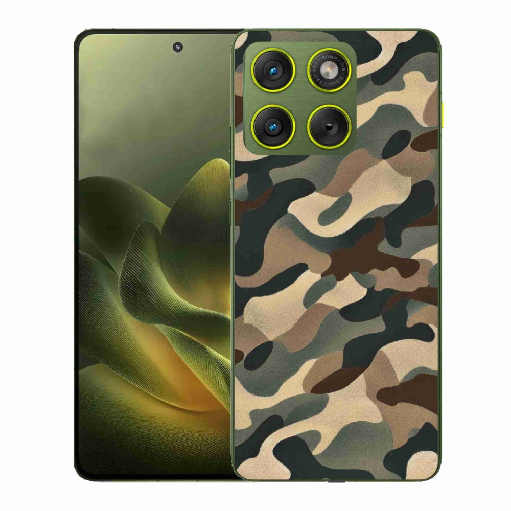 Gelový kryt mmCase na Motorola Edge 70 - maskáčový vzor 11