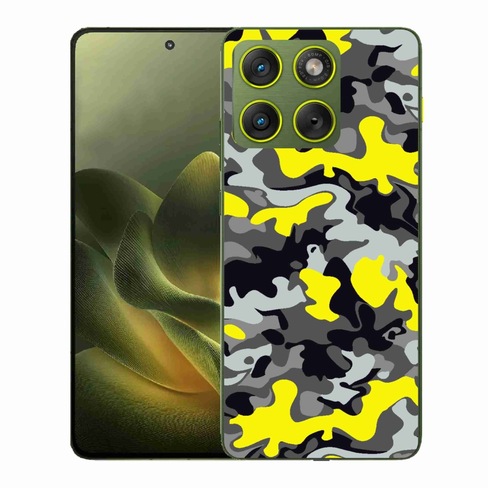Gelový kryt mmCase na Motorola Edge 70 - maskáčový vzor 6