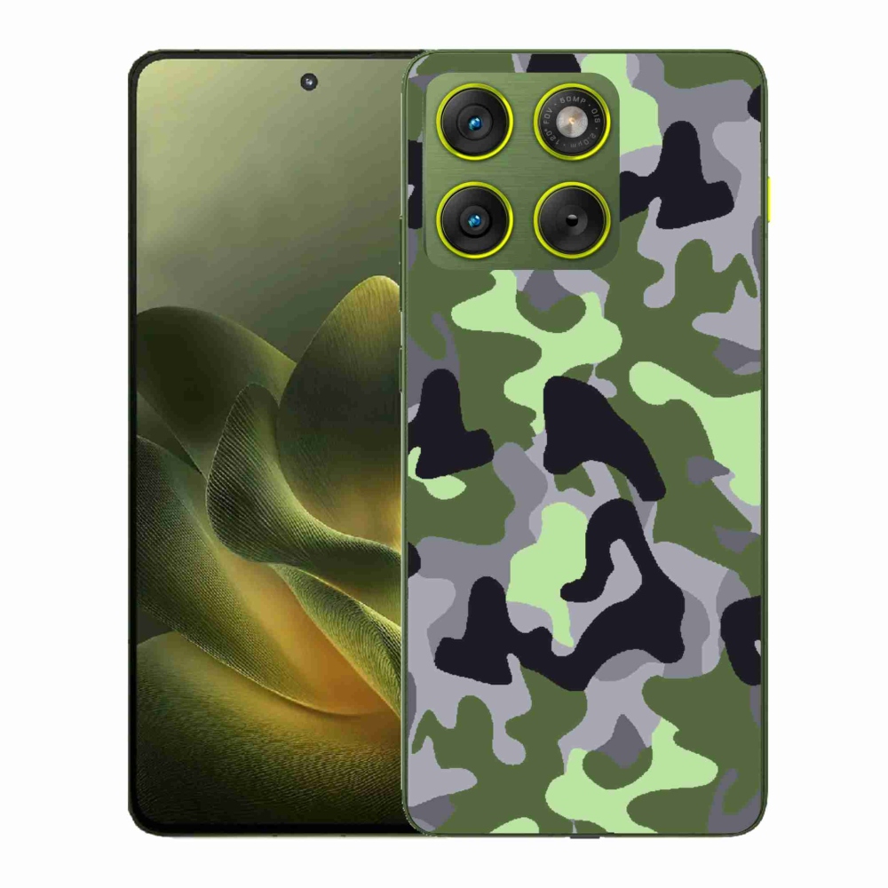 Gelový kryt mmCase na Motorola Edge 70 - maskáčový vzor 7