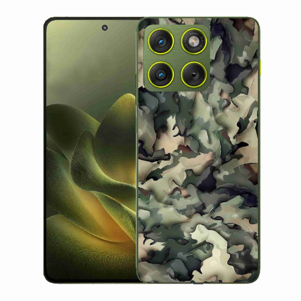 Gelový kryt mmCase na Motorola Edge 70 - maskáčový vzor 9