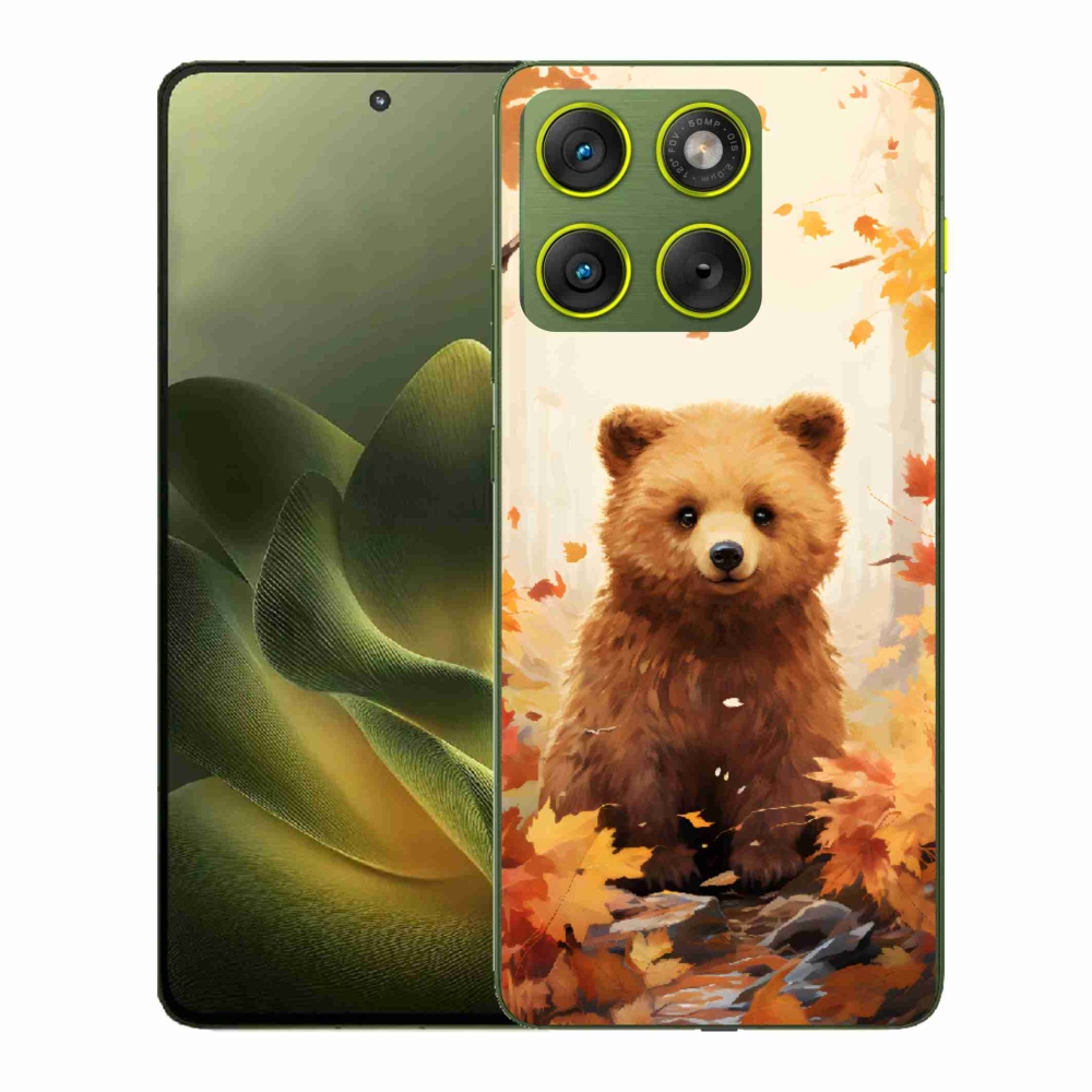 Gelový kryt mmCase na Motorola Edge 70 - medvěd v lese